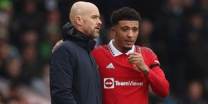 Ten Hag và Sancho ảnh đại diện